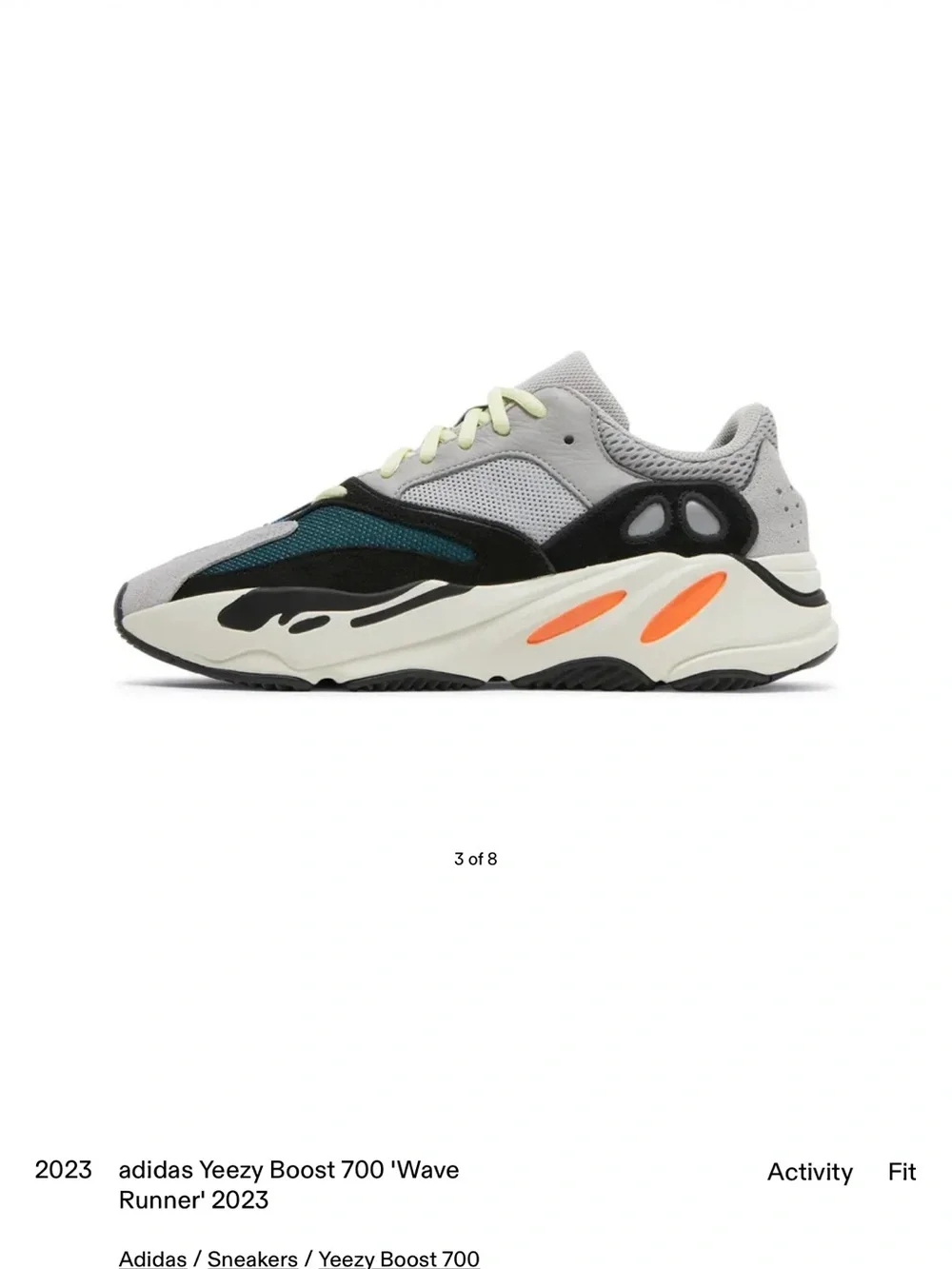 adidas Yeezy Boost 700 - Black, Cream, Orange